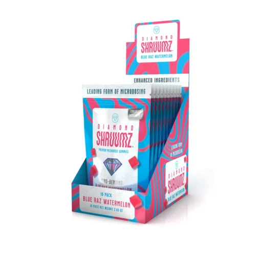 Buy Diamond Shruumz Gummies Blue Raz Watermelon 150 Piece
