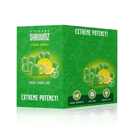 Buy Diamond Shruumz Gummies Lucid Lemon Lime – Mega Dose 1000 MG each 50 pieces