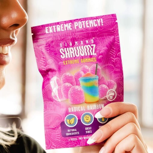 Buy Diamond Shruumz Gummies Radical Rainbow – Mega Dose