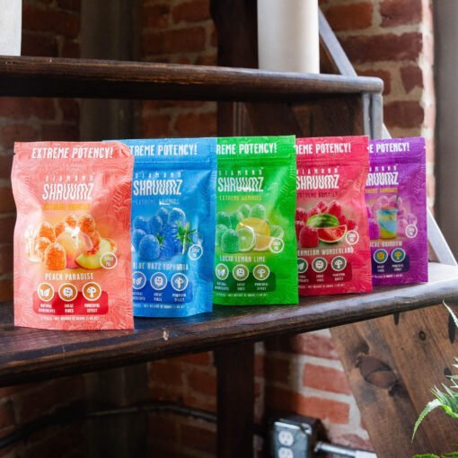 Buy Diamond Shruumz Gummies Blue Razz Euphoria