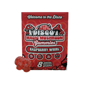 DISCO MAGIC MUSHROOM GUMMIES RASPBERRY WHIRL